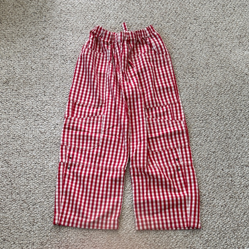 BDG Red and White Gingham Trousers
